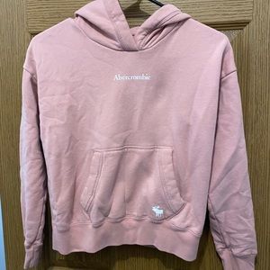 Abercrombie girls pink hoodie